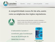 Tablet Screenshot of lanateclab.com.br